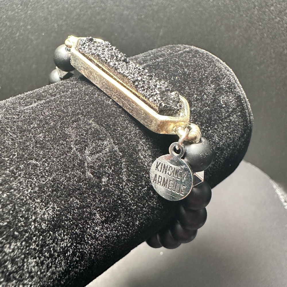 Kinsley Armelle Adelaide Collection Raven Quartz Bracelet - Picture 3 of 4